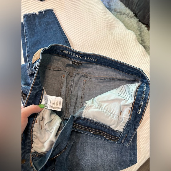 American eagle super high rise jeggings size 12 short - Picture 3 of 3